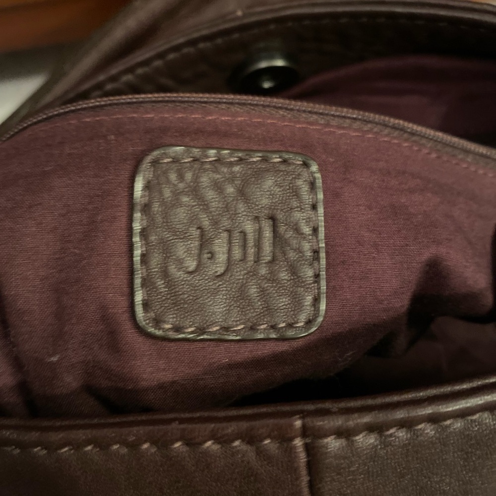 J. Jill Dark Brown Leather Shoulder Bag - Picture 10 of 12